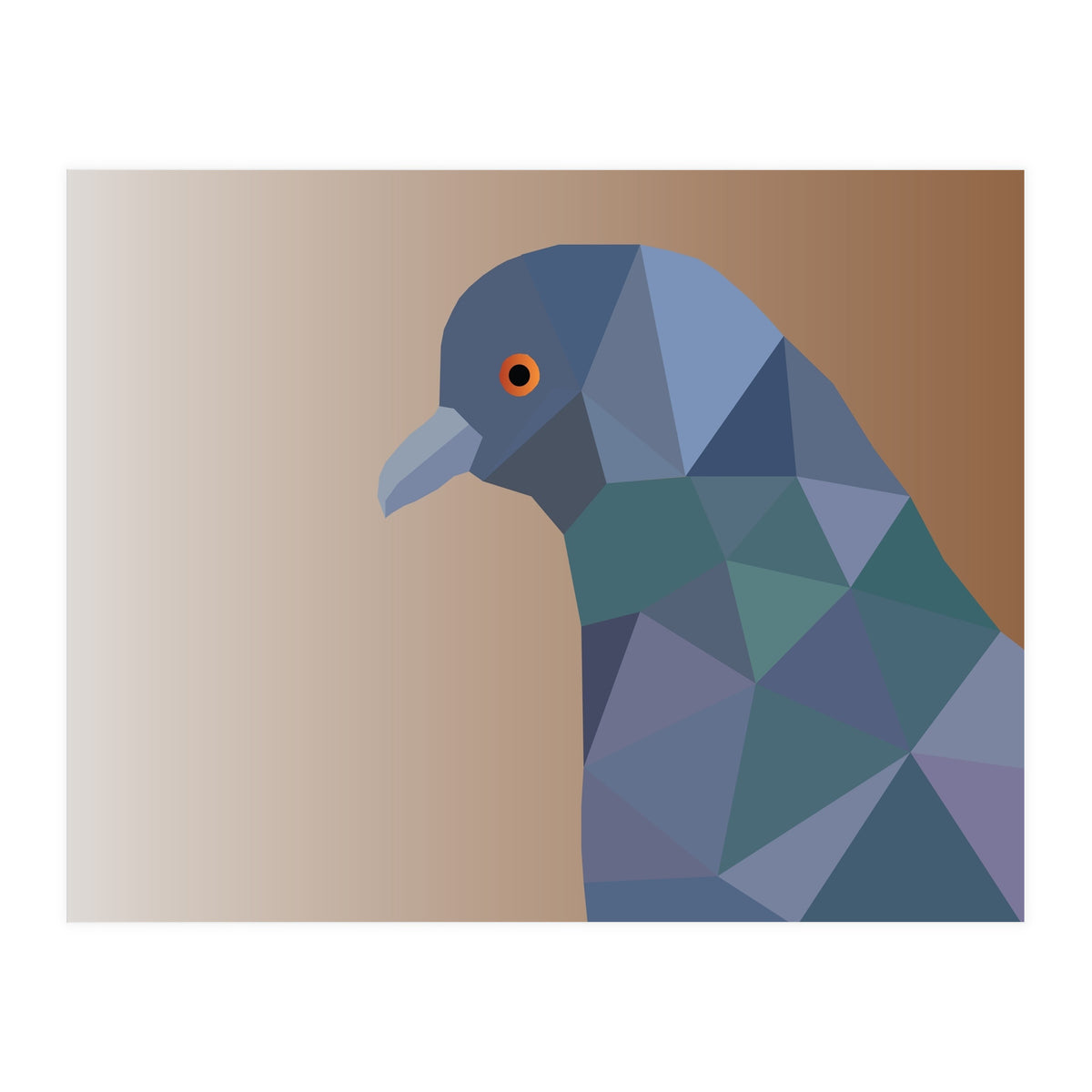 Pigeon Low Poly Art  (Print Only)