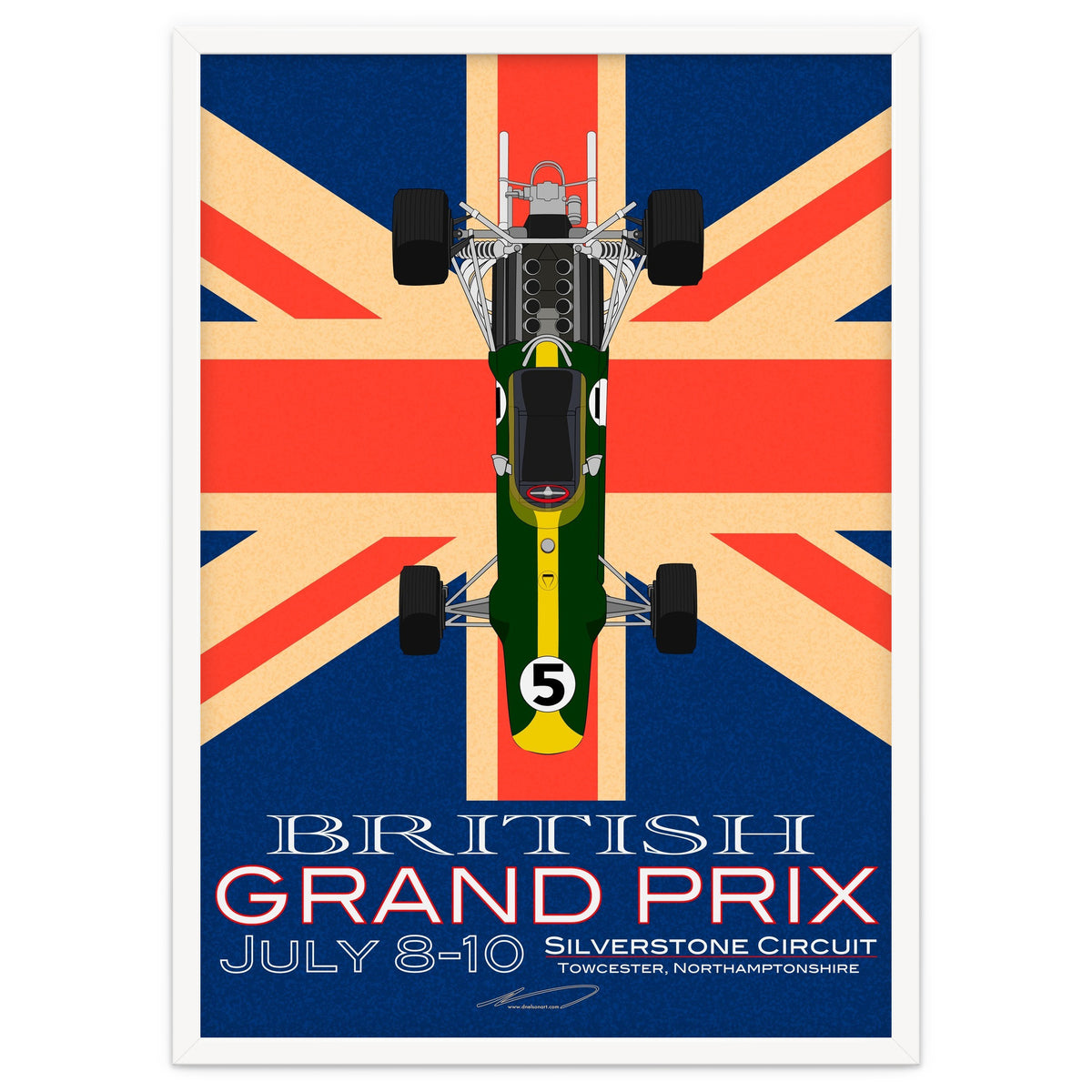 British Grand Prix poster