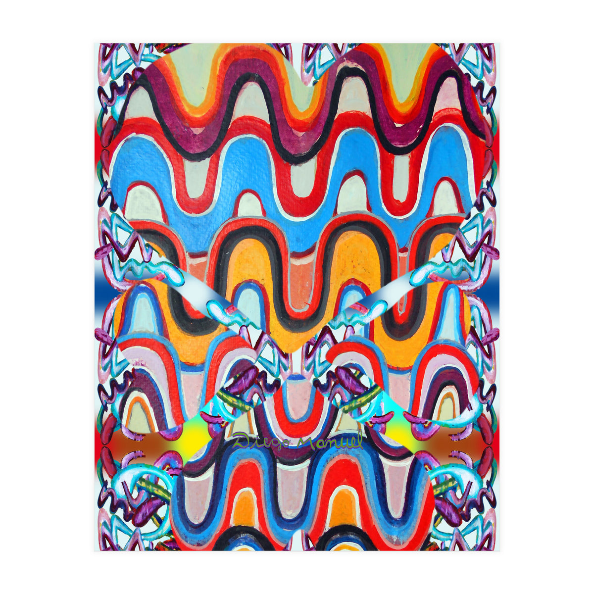 4 Corazones Tapiz 1 (Print Only)