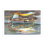 Yacht painting art watercolor (Print Only) thumbnail
