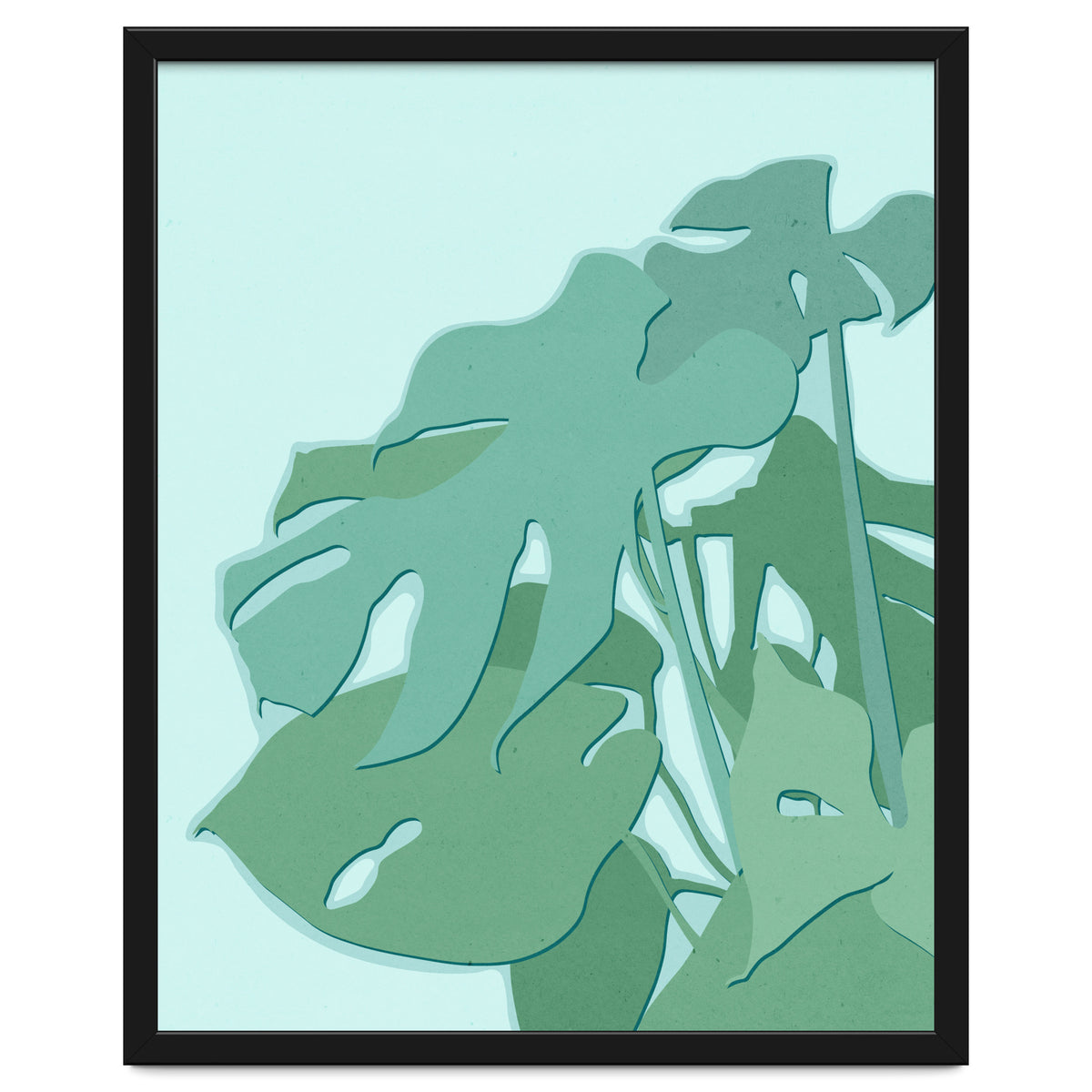Minimal Monstera Leaves - Greener Eden