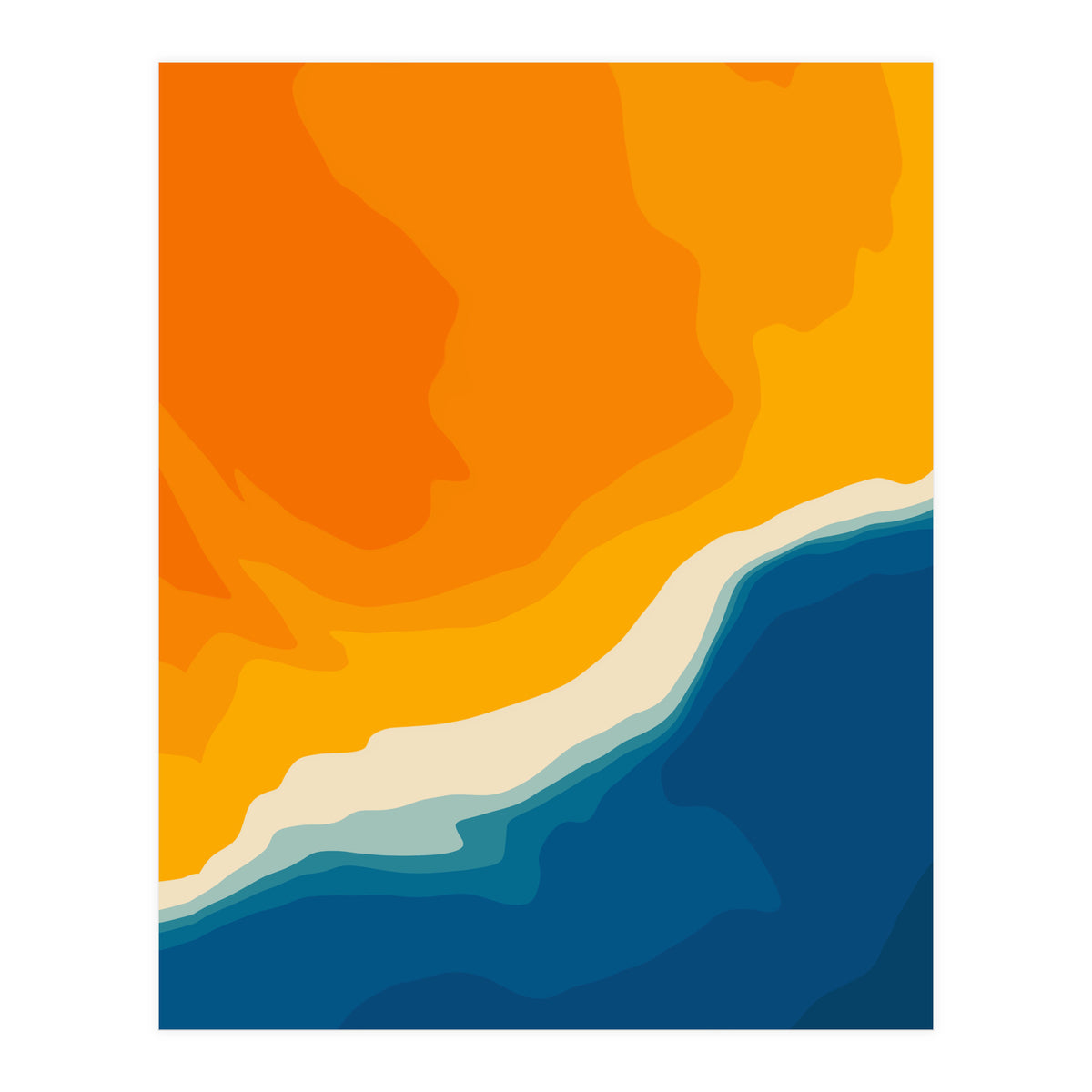 Seascape aerial view (Print Only)