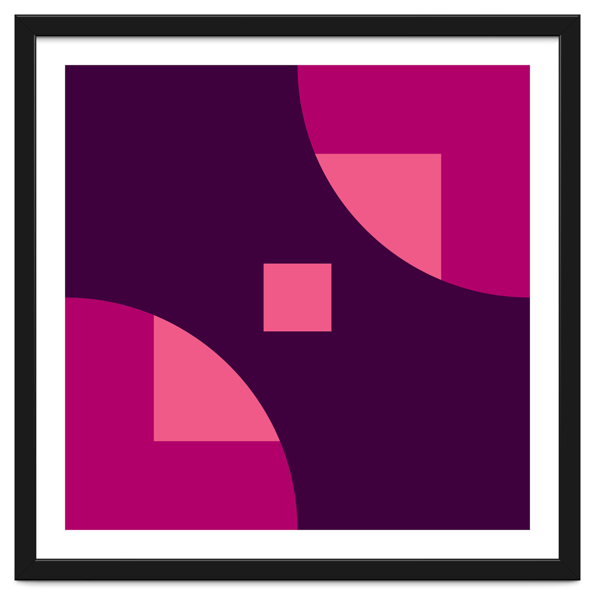 Geometric Shapes No. 1 - purple & pink squares