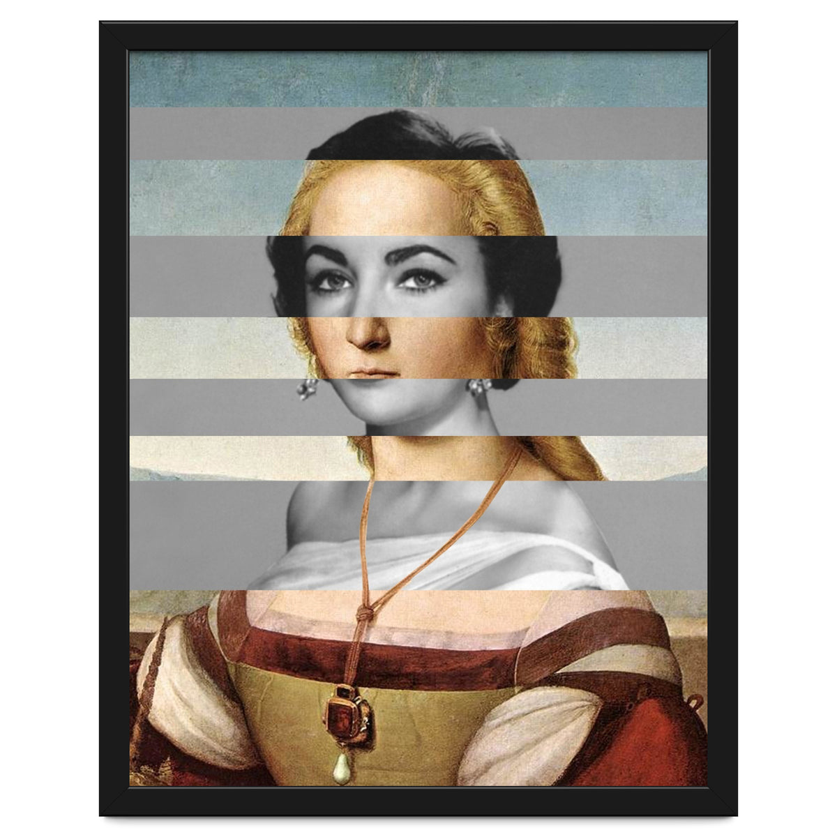 Rafael Portrait of Young Woman with Unicorn & Liz Taylor