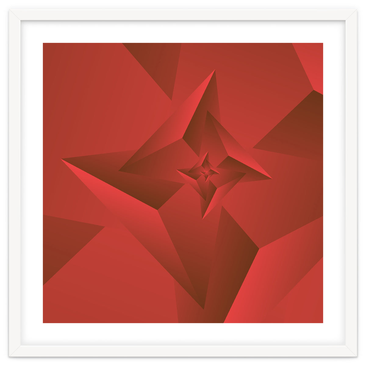 Redish Trendy Triangle