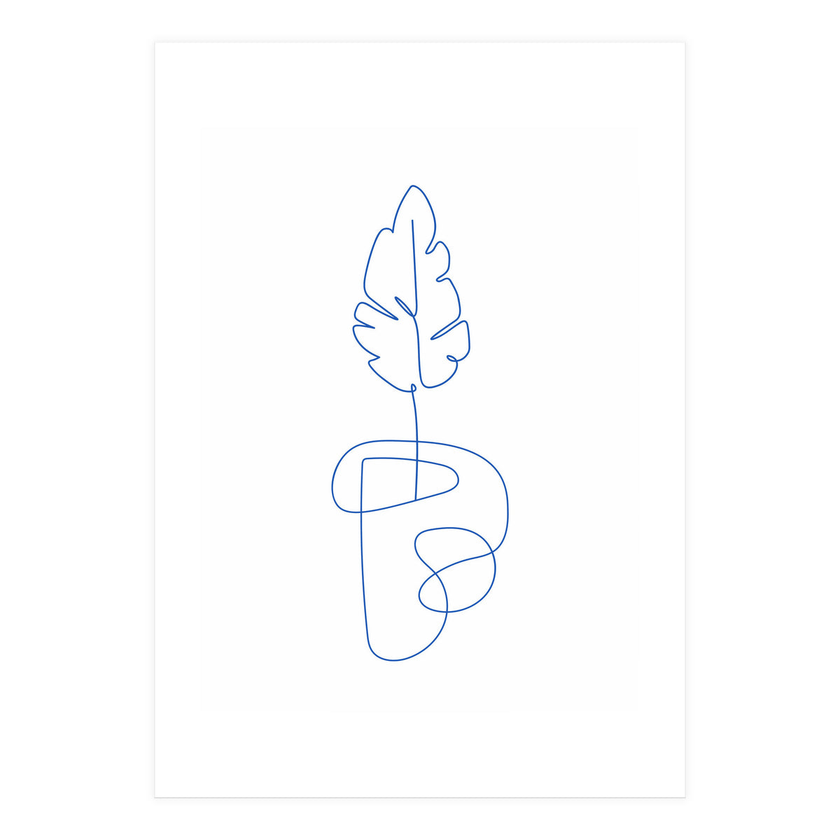 One Line Art Botanical (Print Only)