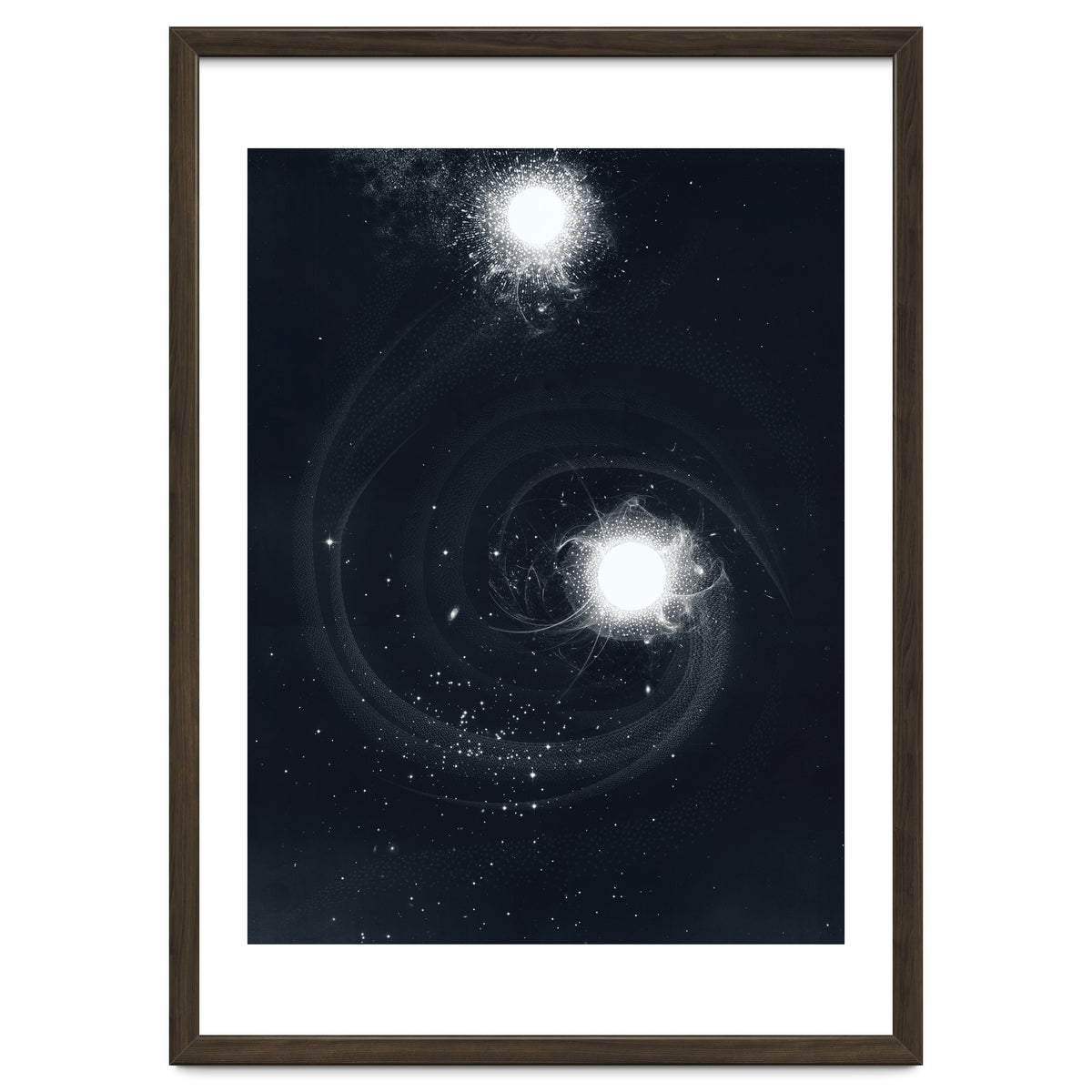 Vintage Cosmos: Double Spiral Nebula