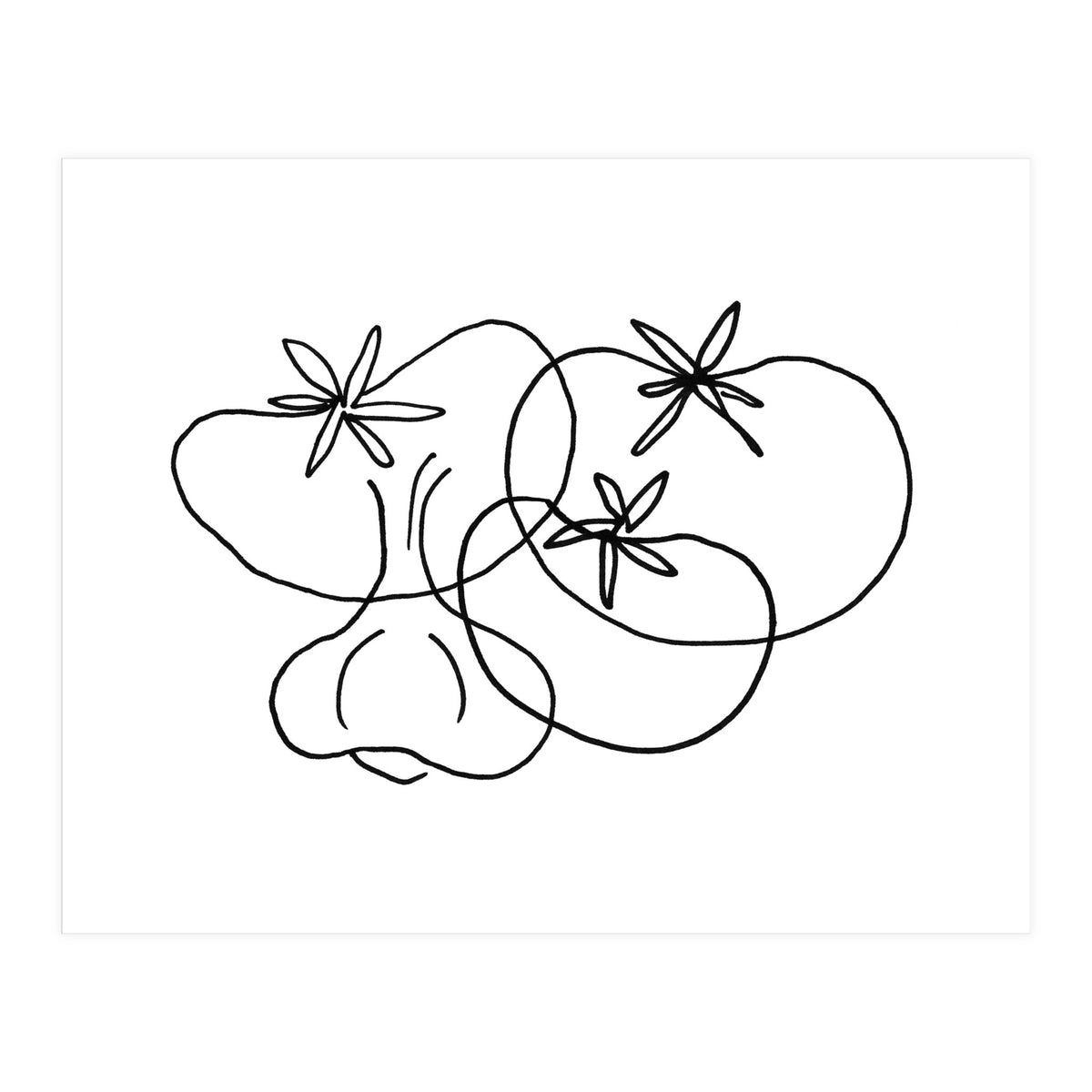 Garlic Tomatoes (Print Only)