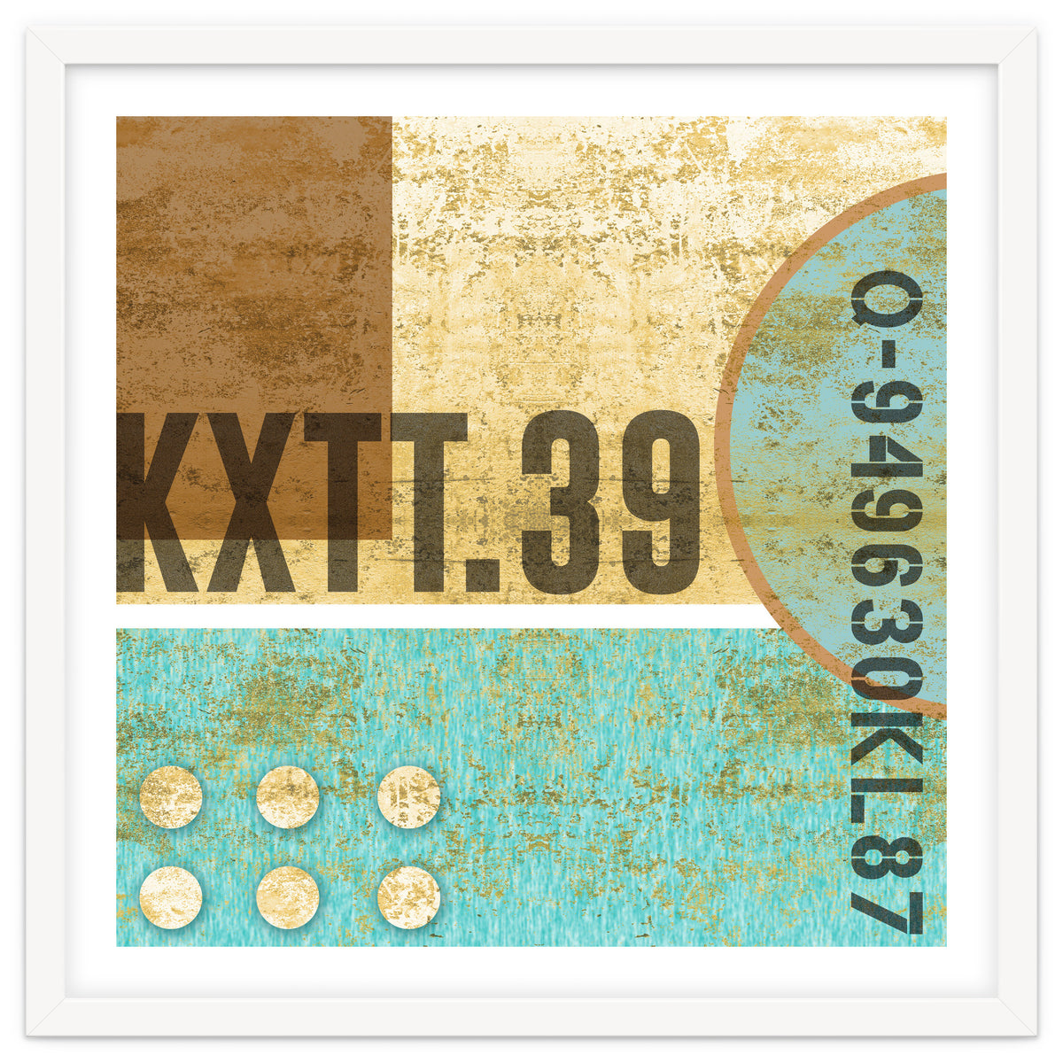 Abstract Industrial Sand And Blue