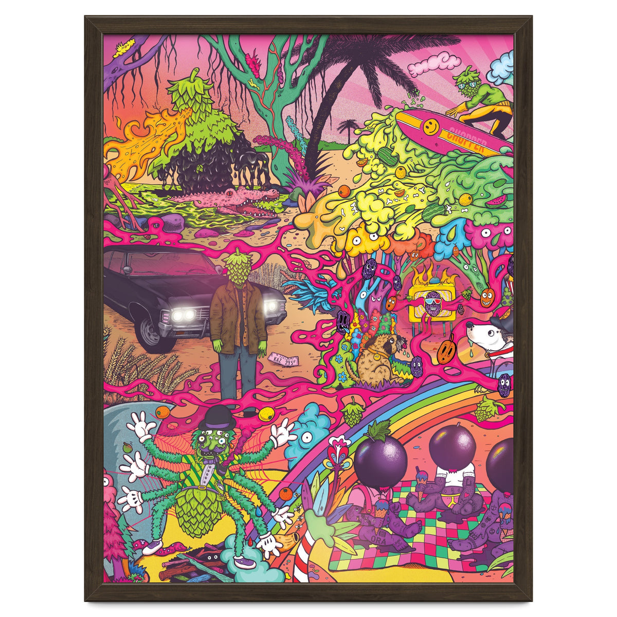 ABBEYDALE BREWERY COLLAB SERIES #2 FULL ILLUSTRATION - THORNBRIDGE, WILDE CHILD, RIDGESIDE, TORRSIDE, BOX SOCIAL, ORA BREWING