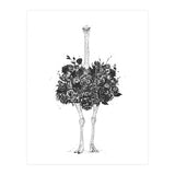 Floral Ostrich (Print Only) thumbnail