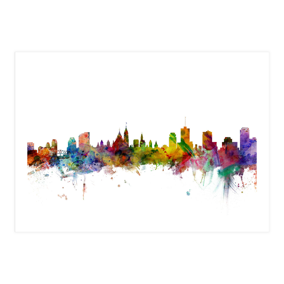 Ottawa Canada Skyline (Print Only)