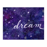 Watercolor inspirational dream galaxy (Print Only) thumbnail