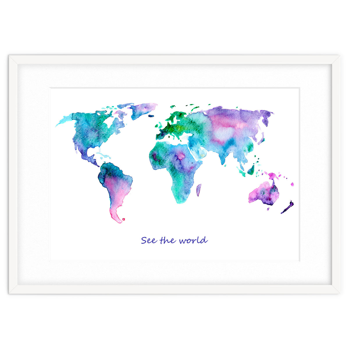 See the world || watercolor