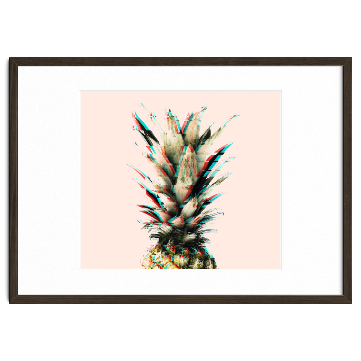 Glitch pineapple pink