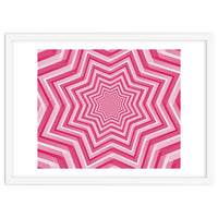 Abstract Pink Geometric Design Art