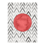Red Bubble Chevron Pattern (Print Only) thumbnail