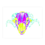 Colourful Geometric Swaledale Sheep Tup with White Lines (Print Only) thumbnail