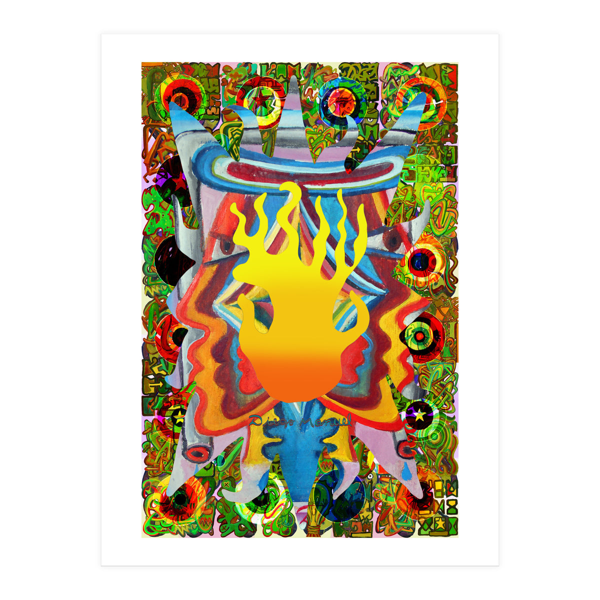 Fuego Y Graffiti 14 (Print Only)