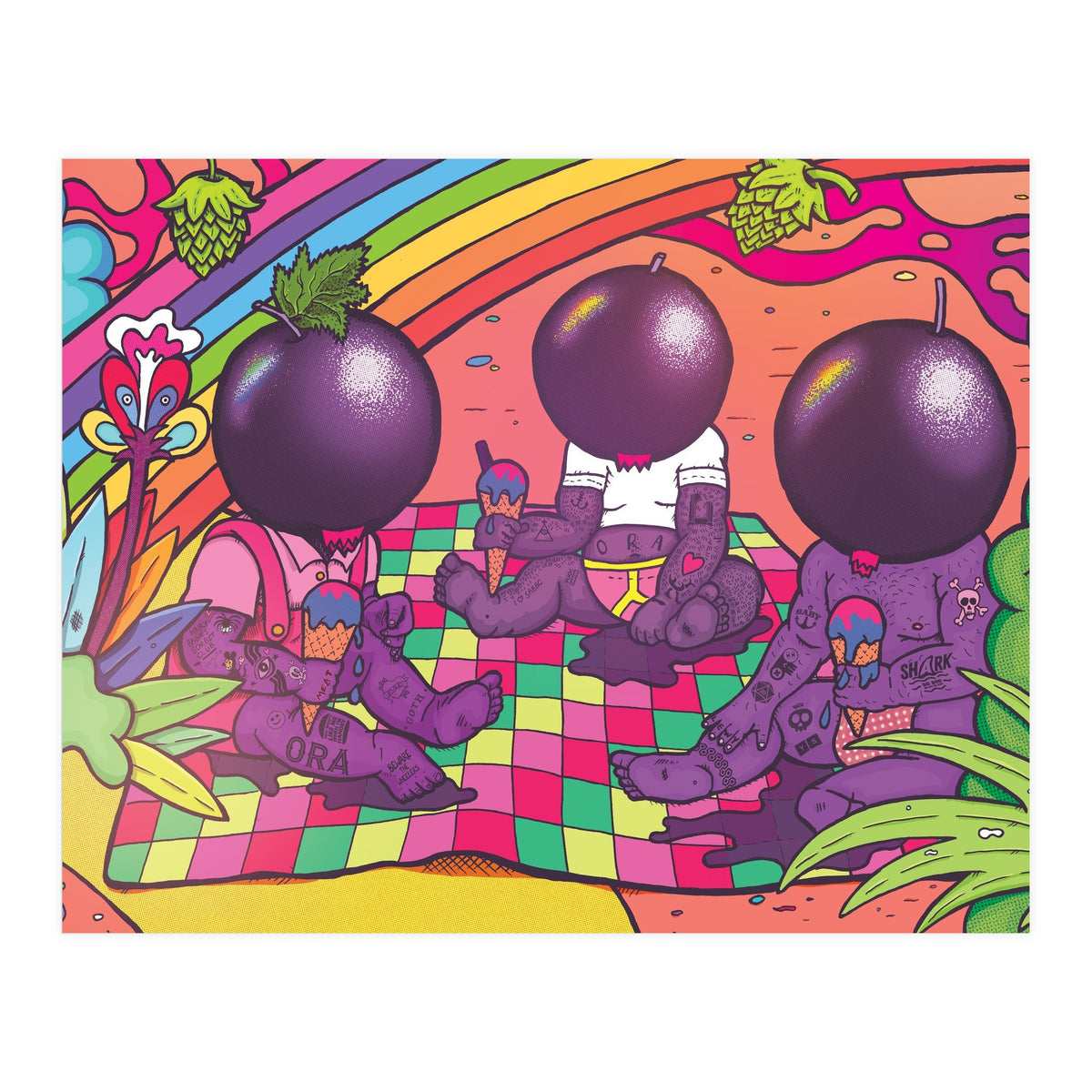 Blackcurrant Sor-Bae Fruited Sour Beer 4.5% Abbeydale x ORA Brewery (Print Only)