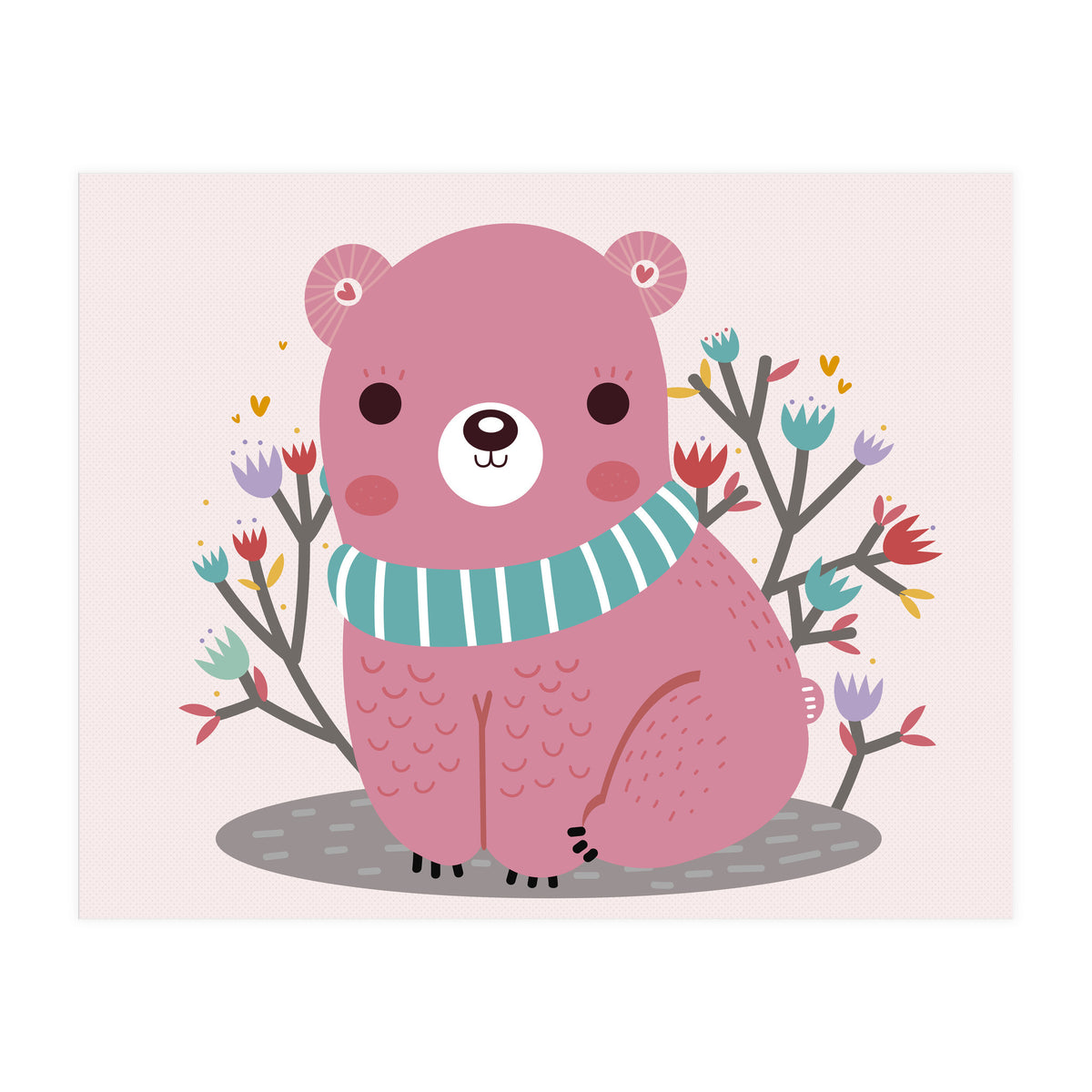 Pink bear (Print Only)