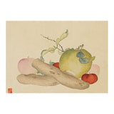 Wang Chengyu~flowers And Vegetables, Vegetables, Fruits, Yam, Apple, Pear (Print Only) thumbnail