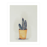 Cactus in yellow pot (Print Only) thumbnail