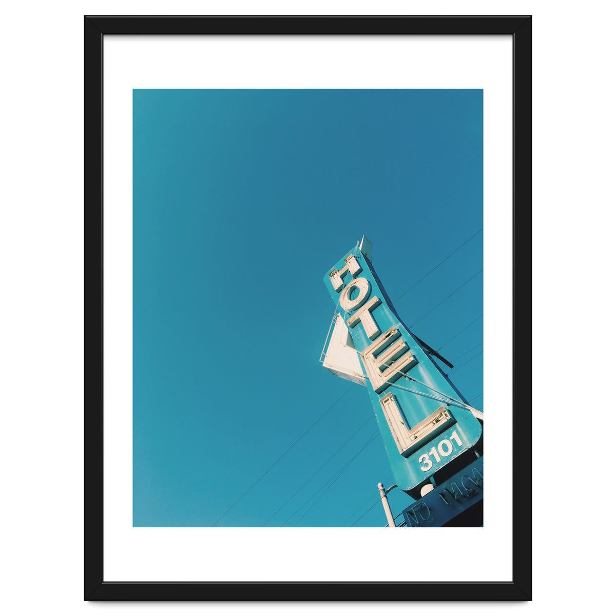 Hotel sign in California