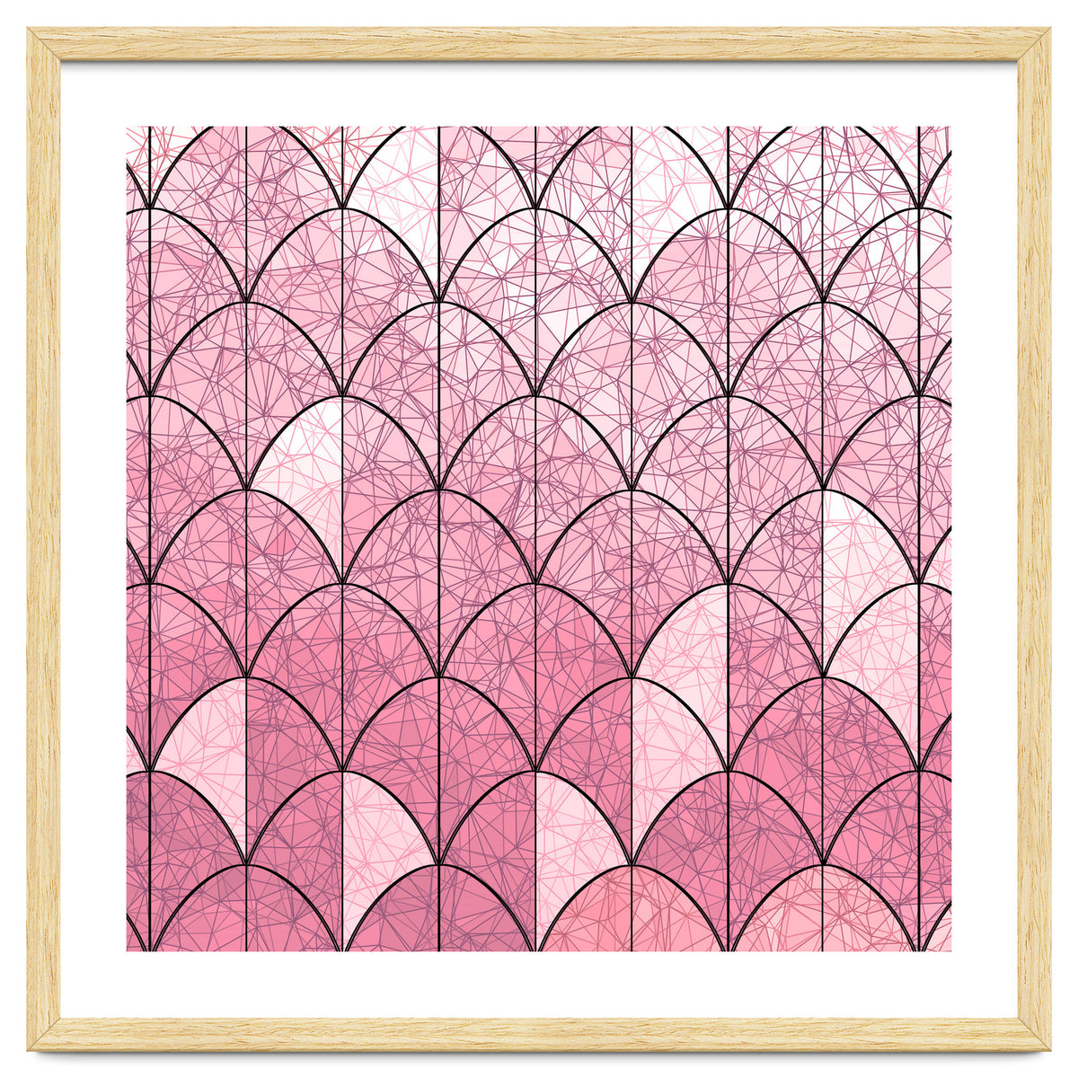 Mermaid scales pink and black