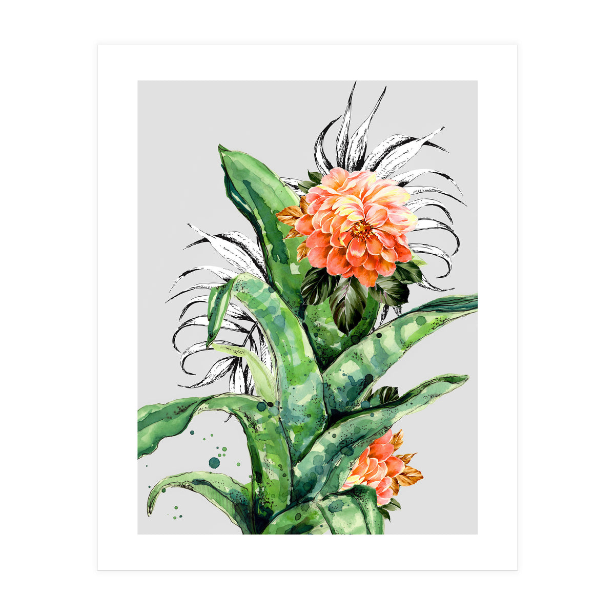 Collage of florid nature  (Print Only)