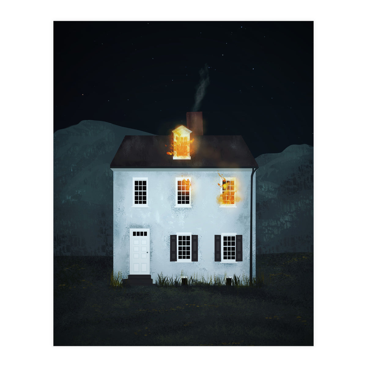Burning House (Print Only)