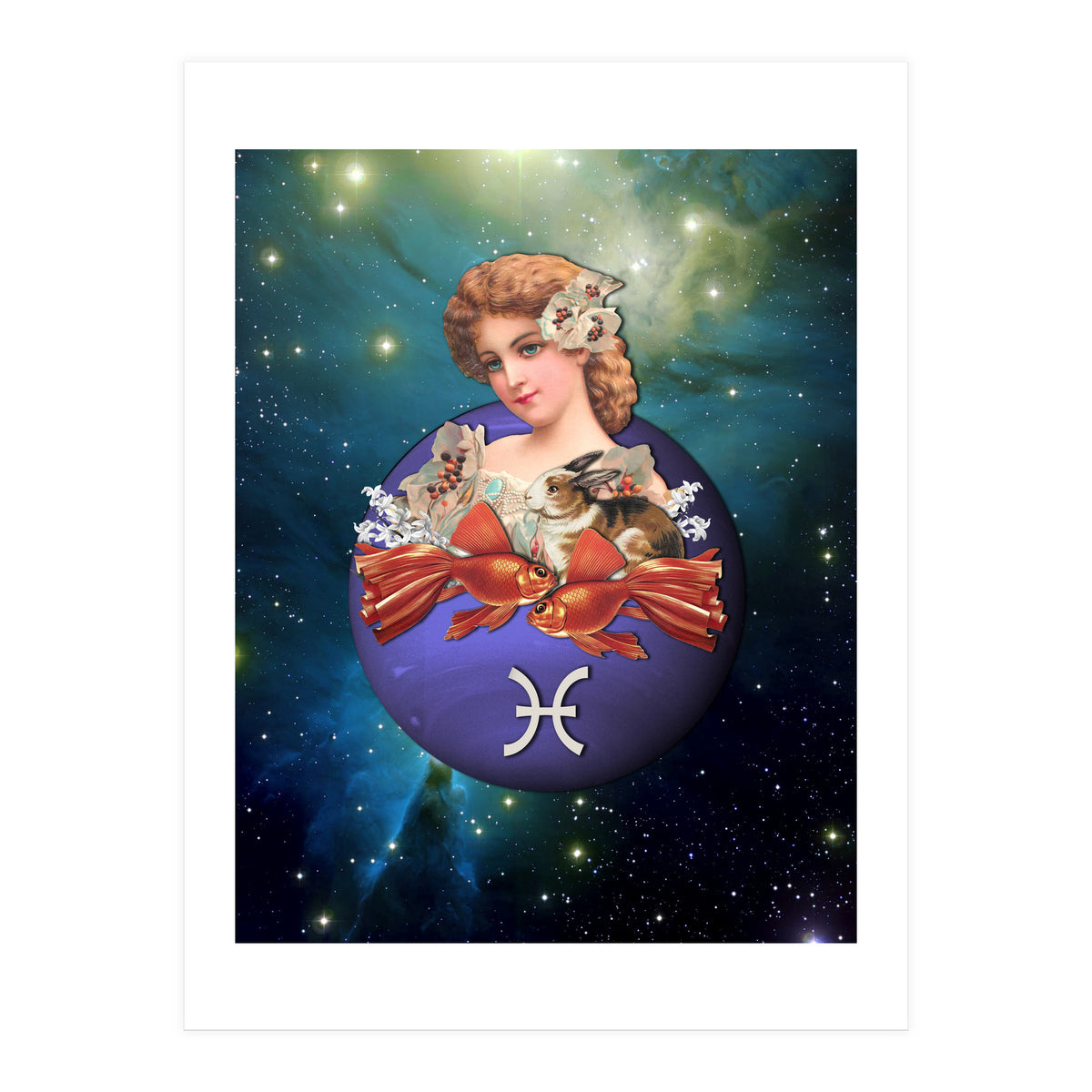 Pisces Zodiac Sign (Print Only)