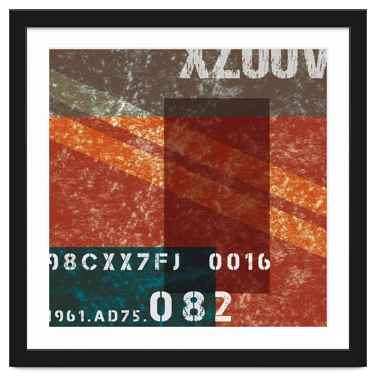 Abstract Industrial Red