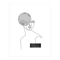 black white woman (Print Only)