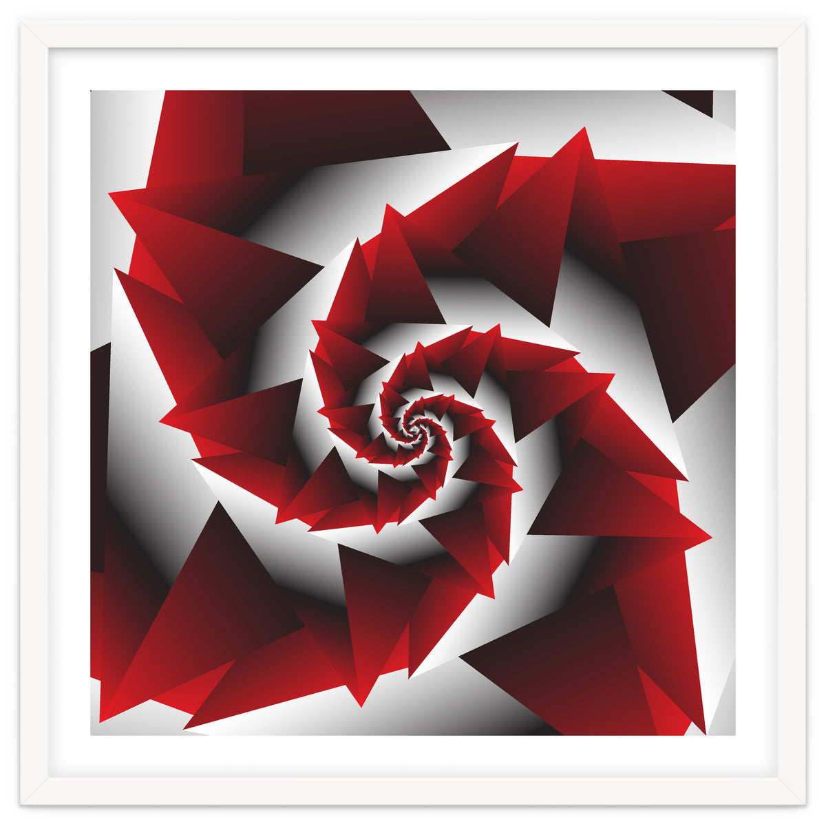 Abstract Geometric Red Graphics
