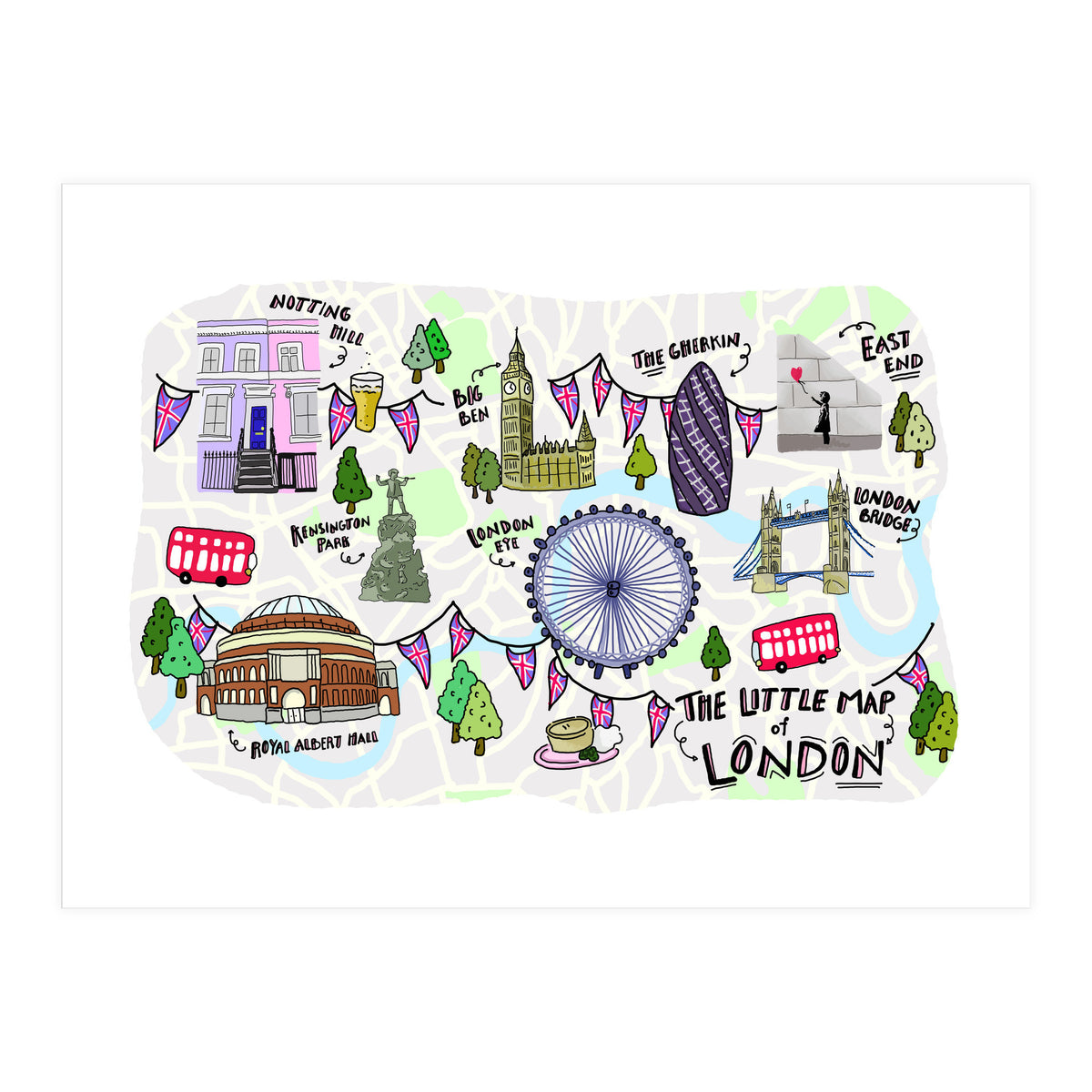 The Little Map of London (Print Only)