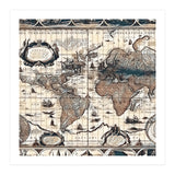Antique Mapa Mundi revisited (Print Only) thumbnail
