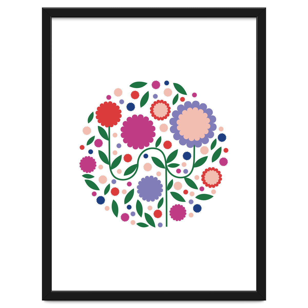 happy colorful flowers