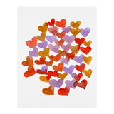 Watercolor melting hearts - retro (Print Only) thumbnail