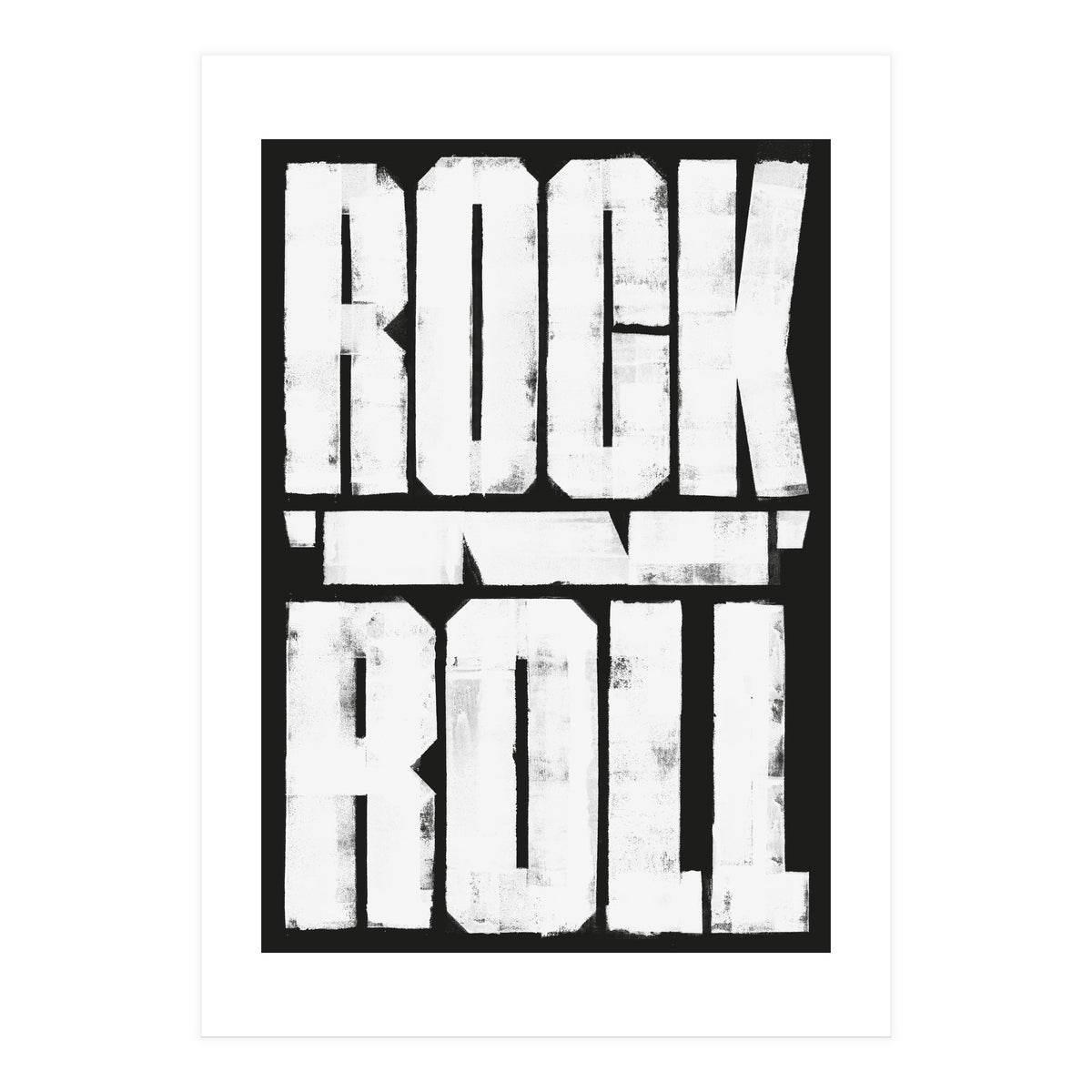 00106 Rock N Roll Print Final Bw (Print Only)