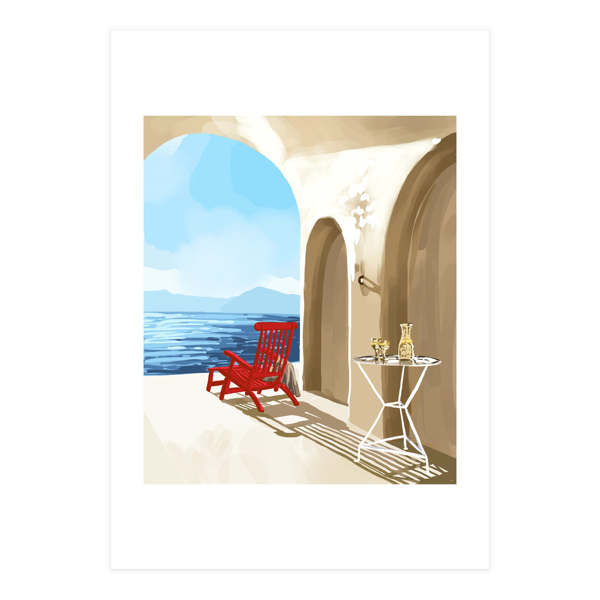 Solitude By The Sea, Tropical Travel Nature Architect (Print Only)