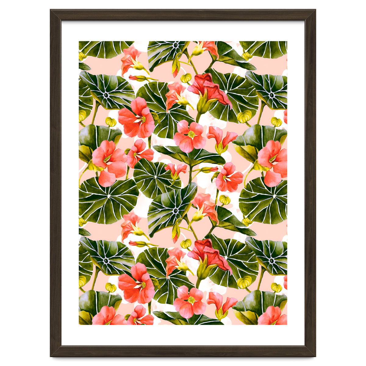 Nasturtiums watercolor 03