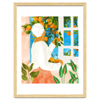 A Few Bad Oranges Is No Reason Not To Bring The Grove Home | Boho Botanical Garden Painting