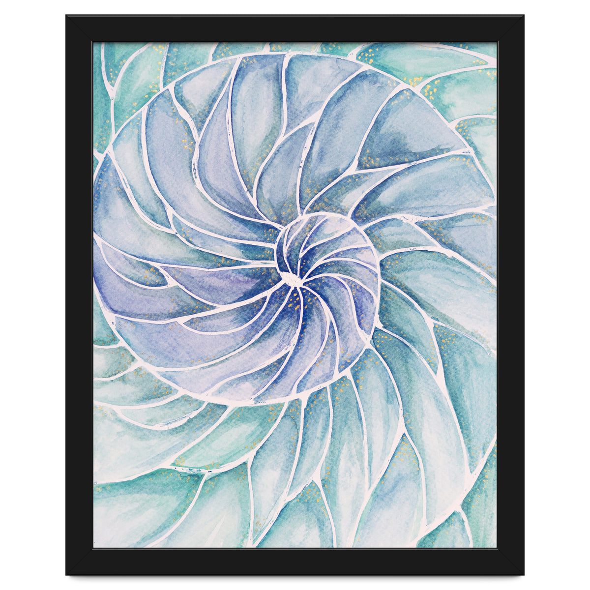 The inside of a shell