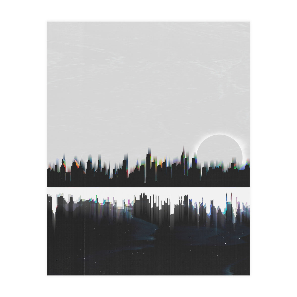 Black and white city (Print Only)