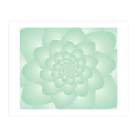 Pastel Colors Flower Pattern Set Green (Print Only)
