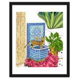 Royal Bengal Cats | Palace Pets & Architecture Building | Exotic Travel Urban Jungle Terrazzo Tiles thumbnail