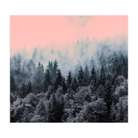 Forest in gray and pink  (Print Only)