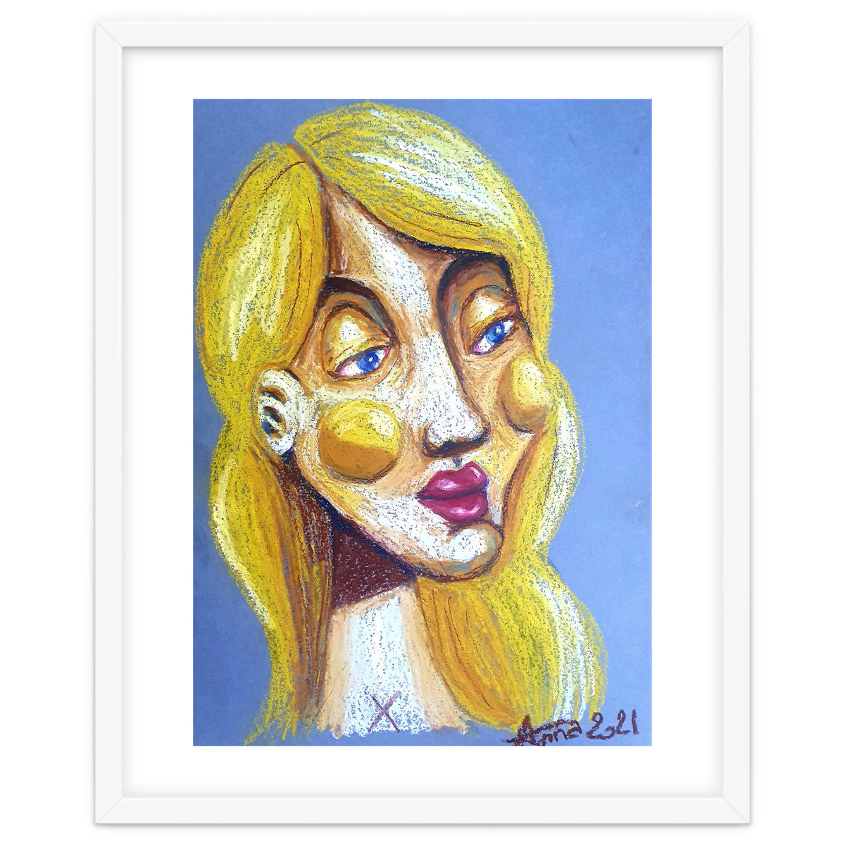 Blond Girl looking left