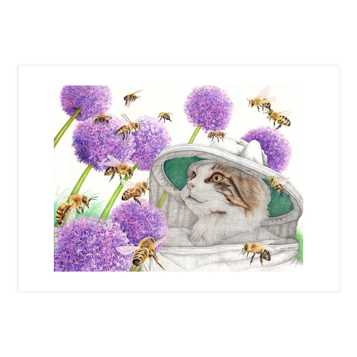 The Bee Keeper Cat (Print Only)